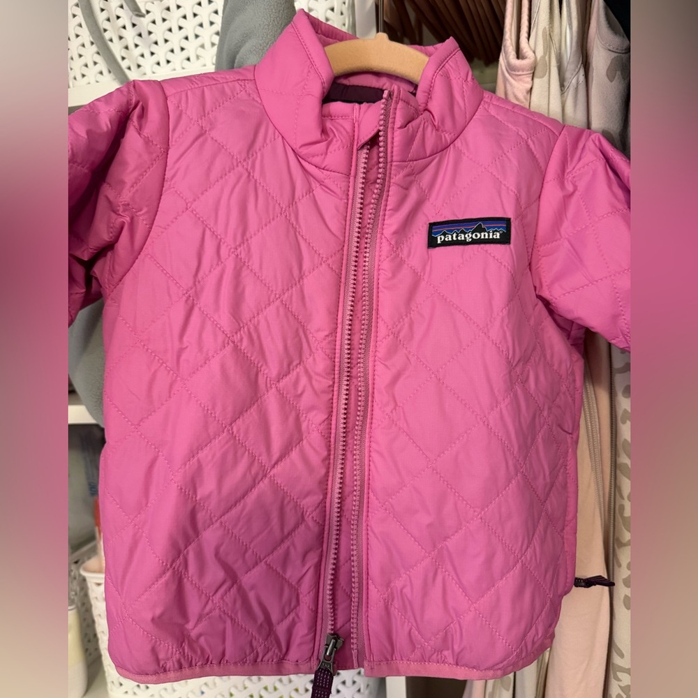 6-12 Pink Patagonia Nano Puff